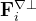 $\mathbf{F}^{\nabla \bot }_{i}$